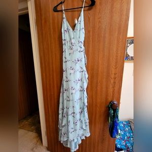 Lulu's XL Sage Green Floral Dress